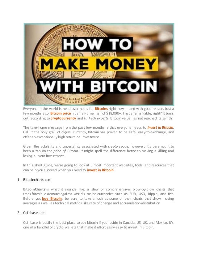 5 Best Websites And Resources That Make Investing In Bitcoin Easy - 